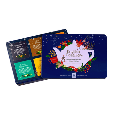 PREMIUM HOLIDAY Tea Set, blue, 36 packs, organic