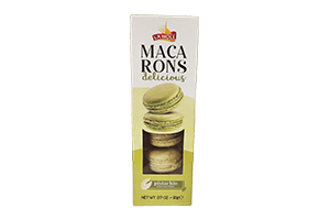 Pistacijų skonio sausainiai MACARONS LA MOLE 90g