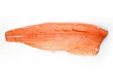 Salmon fillets, skin on, fresh, kg 1,4+
