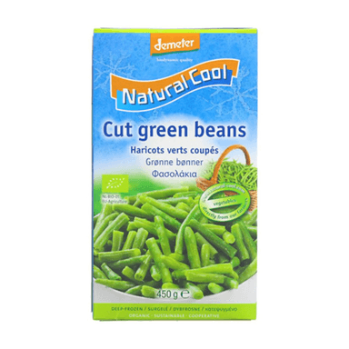 Frozen, biodynamic asparagus beans