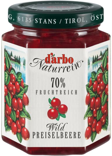 Lingonberry spread D'ARBO, 70%, 200 g