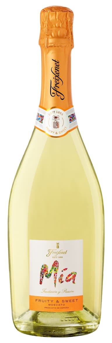 Sparkling wine FREIXENET MIA MOSCATO 7%, white, sweet, 0,75 l