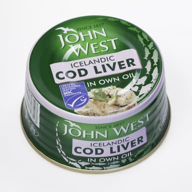 Cod Liver in its own oil JOHN WEST, 190g