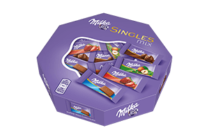 Mini šokoladai MILKA SINGLE MIX, 138g