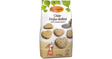 Oat and chia seed cookies with no added sugar