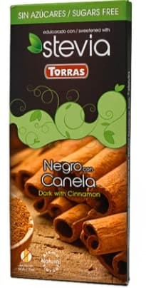 Chocolate STEVIA, dark with cinamon, 125 g