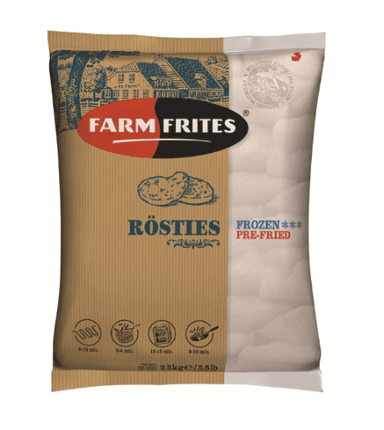 Frozen potato rosties FARM FRITES, 2,5 kg