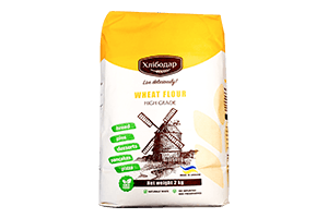 Aukščiausios rūšies kvietiniai miltai HLEBODAR 550D 2kg