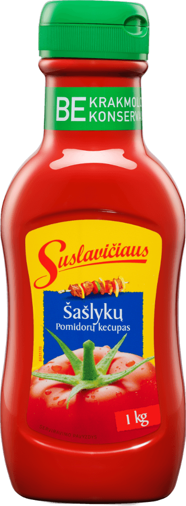 Pomidorų kečupas SUSLAVICIAUS, Šašlykų, 1kg