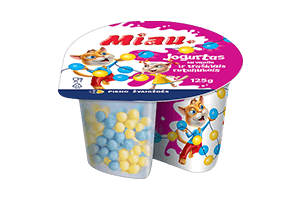Vanilla yogurt with crispy balls MIAU 5% 125g