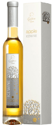 Golden-colored sweet apple ice wine, with a box, 13%