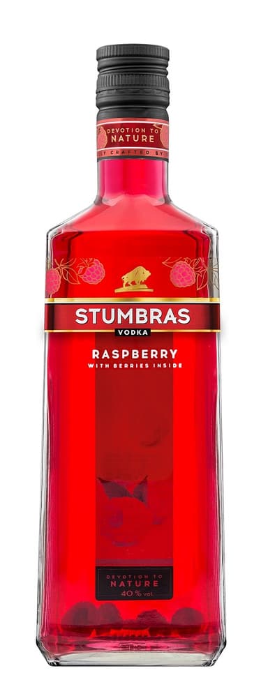 Vodka STUMBRAS Vodka, raspberry flavor, 40 %, 0,5 l
