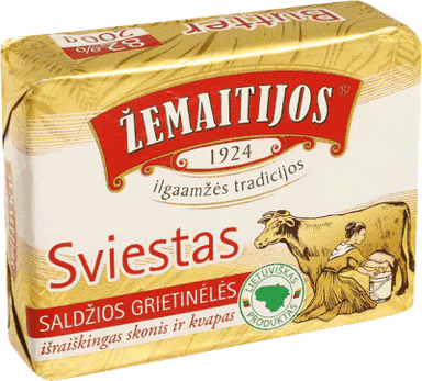 Sweet cream SAMOGITIA butter, 82% fat, 200 g