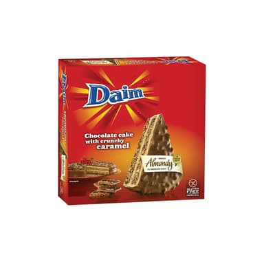 Frozen almond pie ALMONDY, with Daim, 4   g