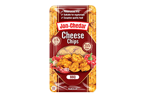 JON-CHEDAR BBQ 50% Cheddar cheese pieces, 80g