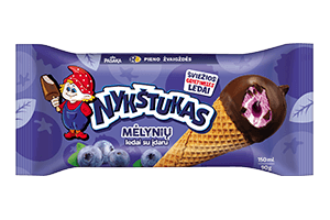 Vanilla cream ice cream with blueberry filling NYKŠTUKAS 150ml