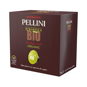 Eco coffee capsules PELLINI BIO, 10x7,5g , LT-EKO-001