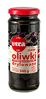 VERA pitted black olives, 340 g
