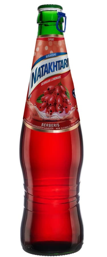 Gazuotas gaivusis gėrimas NATAKHTARI, raugerškio uogų skonio, 0,5l
