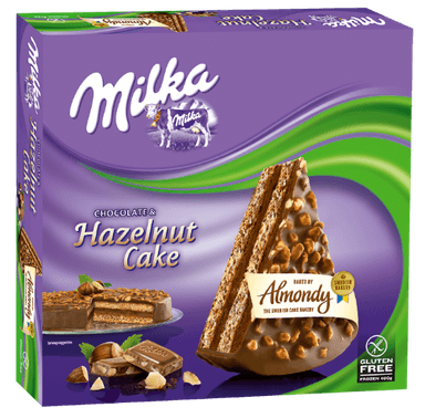 Šaldytas pyragas MILKA Hazelnut, 400 g nepjaustytas