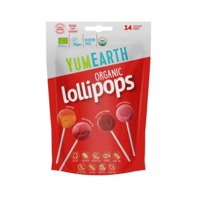 Lollipops on a stick, 4 flavors, organic