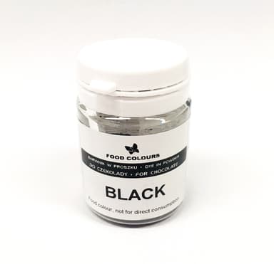 Maistiniai dažai "Esences Deco" , šokoladams ir riebioms masėms, juodi, 20 g