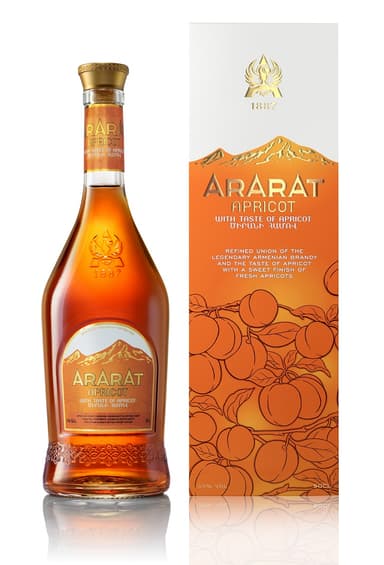 Brendis ARARAT Apricot 0,5L 35% su dėž.