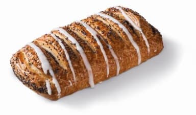 Yeasted puff pastry with poppy seeds, 100 g x 40 vnt, MKE253