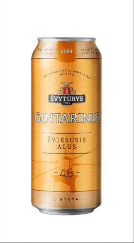 Beer Švyturio Gintarinis 4,6%, 0,568l, can D