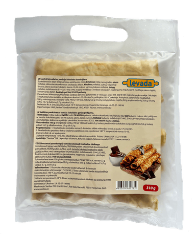 Šaldyti blynai LEVADA su šokolado įdaru, 52g x 6 vnt