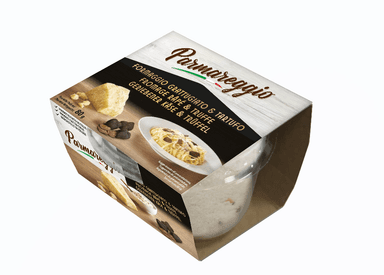Hard cheese PARMAREGGIO, with truffles, grated, matured for 12months