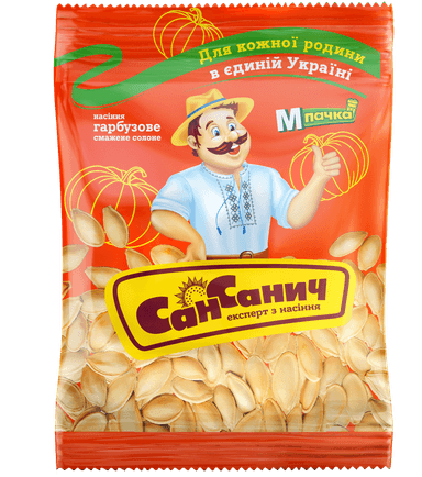 Pumpkin seeds SAN SANICH, roasted, with salt, 80 g