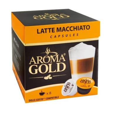 Coffee capsules AROMA GOLD Latte Macchiato, 16