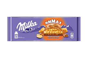 Pieninis šokoladas su žemės riešutais ir karamele MILKA, 276 g