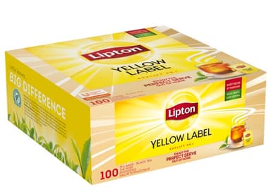 Premium Black Tea LIPTON Yellow, 100 x 1,8 g