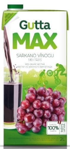 Red grape nectar GUTTA Max, 2 l