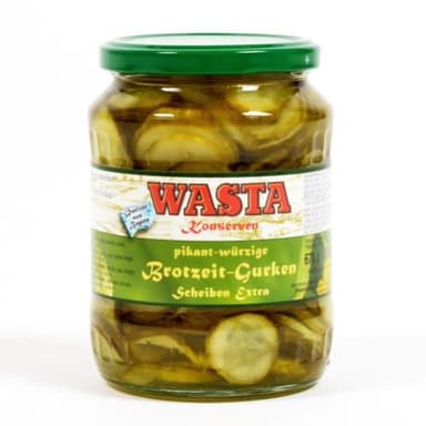 Gherkins in slices, 670 g/360g