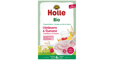 Pieniška košė su avietėmis ir bananais kūdikiams nuo 6 mėn., ekologiška   200 g