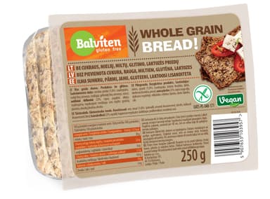 Whole grain bread, BALVITEN GLUTEN FREE, vegan,  250 g