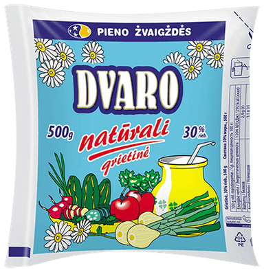DVARO grietinė, 30 % rieb., 500 g