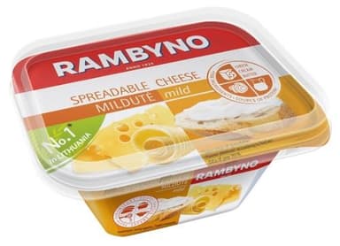 Processed cheese spread RAMBYNO Mildutė 50%, 175 g