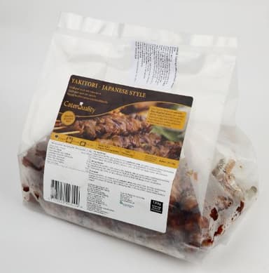 Frozen Fried Chicken Skewers, Soya, 30 g x 33 skewers, 1 kg