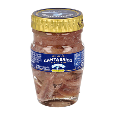Cantabrian anchovy fillets in oil, MSC certified