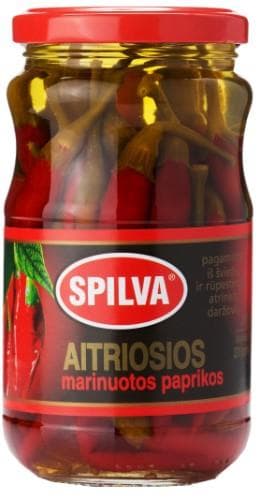 Marinated peper hot SPILVA, 330 g / 150 g