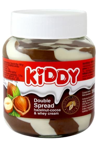 Cream KIDDY Duo, cocoa, hazelnuts, 350 g.