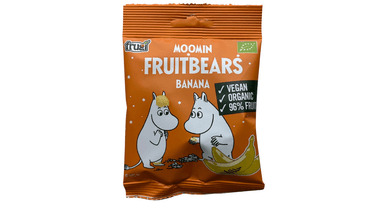 Organic banana gummy bears