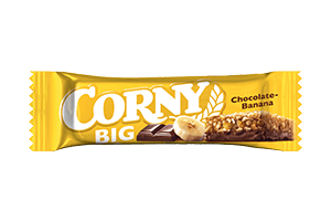 CORNY BIG Chocolate and Banana Flavored Bar, 50 g