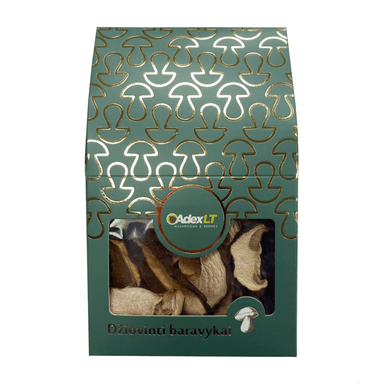 Dried porcini mushrooms in slices