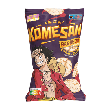 Pūstų rudųjų ryžių traškučiai BARBEQUE, be glitimo