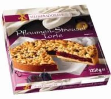 Frozen crumble plum cake HEINERSDORFER, 1250 g